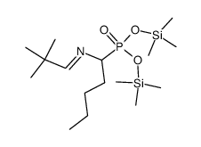 [1-[(2,2-Dimethylpropylidene)amino]pentyl]phosphonic acid bis(trimethylsilyl) ester结构式