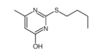 2-butylsulfanyl-6-methyl-1H-pyrimidin-4-one结构式