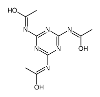 N-(4,6-diacetamido-1,3,5-triazin-2-yl)acetamide结构式