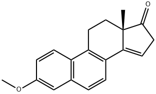 (13S)-3-Methoxy-13-methyl-11,12,13,16-tetrahydro-17H-cyclopenta[a]phenanthren-17-one结构式