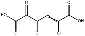 2,4-Dichloro-5-oxo-2-hexenedioic acid结构式