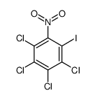 1,2,3,4-tetrachloro-5-iodo-6-nitrobenzene结构式