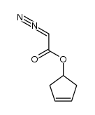 1-cyclopenten-4-yl diazoacetate Structure