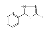 5-吡啶-2-基-4,5-二氢-1,3,4-噻二唑-2-硫醇结构式