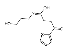 N-(3-Hydroxypropyl)-3-(2-thienylcarbonyl)propionamide Structure