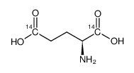 glutamic acid, l-, [1,5-14c]结构式