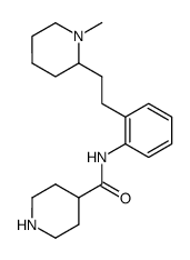 2'-[2-(1-methyl-2-piperidyl)ethyl]isonipecotoicanilide结构式