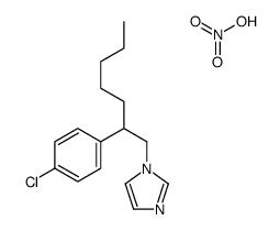 1-[2-(4-chlorophenyl)heptyl]imidazole,nitric acid Structure