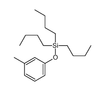tributyl-(3-methylphenoxy)silane结构式