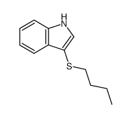 3-(butylthio)-1H-indole结构式