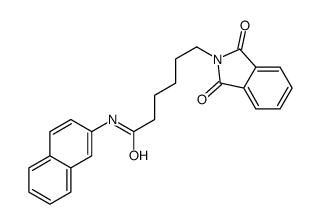6-(1,3-dioxoisoindol-2-yl)-N-naphthalen-2-ylhexanamide结构式