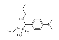 [(4-Dimethylamino-phenyl)-propylamino-methyl]-phosphonic acid monoethyl ester结构式