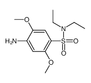 4-amino-N,N-diethyl-2,5-dimethoxybenzenesulfonamide结构式