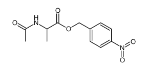 N-Acetylalanin-p-nitrobenzylester Structure