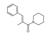 Piperidine, 1-(2-methyl-1-oxo-3-phenyl-2-propenyl)- (9CI) structure