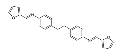 1-(furan-2-yl)-N-[4-[2-[4-(furan-2-ylmethylideneamino)phenyl]ethyl]phenyl]methanimine Structure