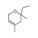 6-ethyl-4,6-dimethyl-2,5-dihydropyran结构式