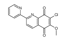 7-chloro-6-methoxy-2-pyridin-2-ylquinoline-5,8-dione结构式
