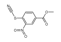3-nitro-4-thiocyanato-benzoic acid methyl ester结构式