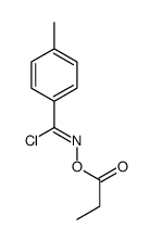 [[chloro-(4-methylphenyl)methylidene]amino] propanoate Structure