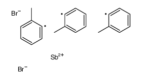 dibromo-tris(2-methylphenyl)-λ5-stibane结构式