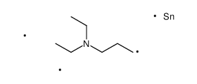 N,N-diethyl-3-trimethylstannylpropan-1-amine Structure