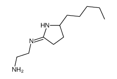 N'-(2-pentyl-3,4-dihydro-2H-pyrrol-5-yl)ethane-1,2-diamine结构式
