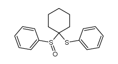 1-(phenylsulfinyl)-1-(phenylthio)cyclohexane结构式