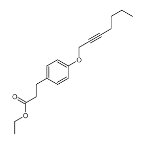 ethyl 3-(4-hept-2-ynoxyphenyl)propanoate Structure