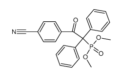 [2-(4-Cyano-phenyl)-2-oxo-1,1-diphenyl-ethyl]-phosphonic acid dimethyl ester结构式