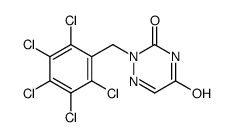 2-[(2,3,4,5,6-pentachlorophenyl)methyl]-1,2,4-triazine-3,5-dione Structure