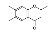 2,6,7-trimethyl-2,3-dihydrochromen-4-one结构式