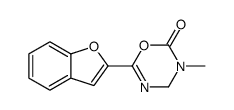 6-(1-benzofuran-2-yl)-3-methyl-4H-1,3,5-oxadiazin-2-one结构式