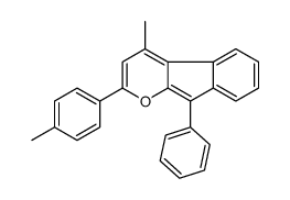 4-methyl-2-(4-methylphenyl)-9-phenylindeno[2,1-b]pyran结构式