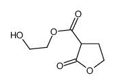 2-hydroxyethyl 2-oxooxolane-3-carboxylate结构式