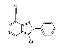 3-chloro-2-phenylpyrazolo[4,3-c]pyridine-7-carbonitrile Structure