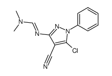 N'-(5-chloro-4-cyano-1-phenyl-1H-pyrazol-3-yl)-N,N-dimethyl-formamidine Structure
