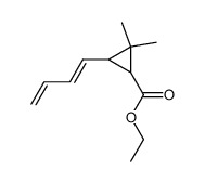 3-(1,3-Butadienyl)-2,2-dimethylcyclopropancarbonsaeureethylester结构式