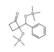 2-[phenyl(trimethylsiloxy)methyl]-2-(trimethylsiloxy)-cyclobutanone Structure