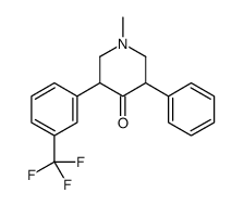 1-methyl-3-phenyl-5-[3-(trifluoromethyl)phenyl]piperidin-4-one结构式