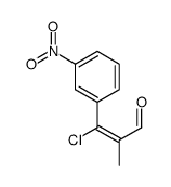 3-chloro-2-methyl-3-(3-nitrophenyl)prop-2-enal Structure