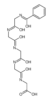 2-[[2-[[2-[[2-[(2-benzamidoacetyl)amino]acetyl]amino]acetyl]amino]acetyl]amino]acetic acid Structure