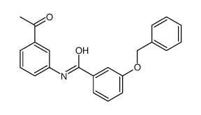 N-(3-acetylphenyl)-3-phenylmethoxybenzamide结构式