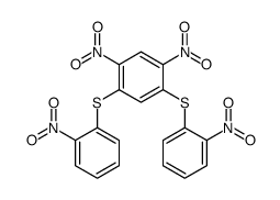 1,5-dinitro-2,4-bis[(2-nitrophenyl)sulfanyl]benzene结构式