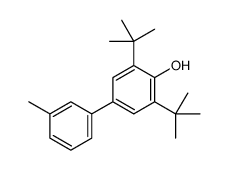 2,6-ditert-butyl-4-(3-methylphenyl)phenol Structure