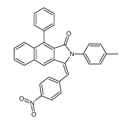 7-Phenyl-5,6-benzo-3-(4-nitrobenzyliden)-2-p-tolyl-phthalimidin Structure