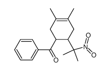 [3,4-Dimethyl-6-(1-methyl-1-nitro-ethyl)-cyclohex-3-enyl]-phenyl-methanone结构式