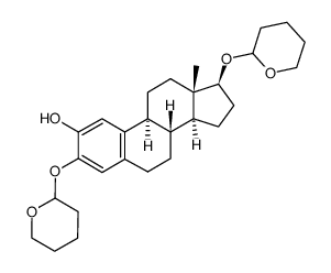 2-hydroxyestradiol bis-THP ether Structure