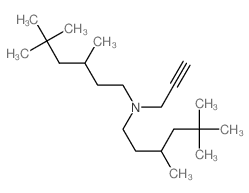 3,5,5-trimethyl-N-prop-2-ynyl-N-(3,5,5-trimethylhexyl)hexan-1-amine structure