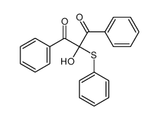 2-hydroxy-1,3-diphenyl-2-phenylsulfanylpropane-1,3-dione结构式